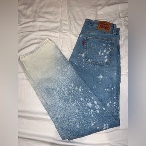 Vintage 501 button fly Levi bootcut jeans